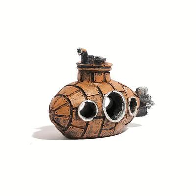 Undersea Wreckage Submarine Fish Tank Landscaping Decoration Whale Hole Submarine Fish and Shrimp Shelter Cave
