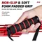Heavy Duty D-Ring Metal Gym Handles with Hook for Cable Machine Yoga Exercise Workout Power Bands - Grip Workout Gym Equipment