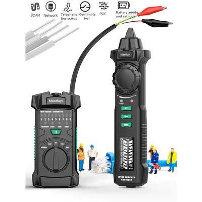 Digital Line Finder RJ11 RJ45 Cat5 Cat6 Telephone Wire Tracker Tracer Toner Ethernet LAN Network