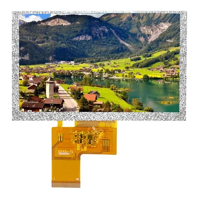 5 Inch TFT LCD Display Modules HD 800*480 RGB IPS 40Pin 3.3V ILITTEK Driver 500 Illumination