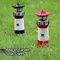Phare solaire lumière LED balise jardin clôture lampe extérieure rotative lampe solaire cour