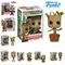 FUNKO POP Marvels Film Galaxy Guardiani Vacanza Danza Grooted 101 # Regali giocattolo per bambini