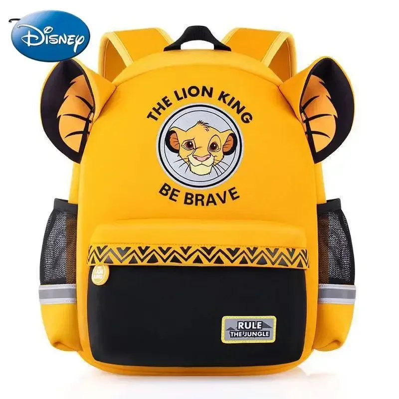 Sac à dos de dessin animé Disney pour enfants, sac d'école Le Roi Lion, sac à dos princesse pour filles, sac d'école primaire, sac à dos pour enfants