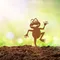 Piquets de jardin en forme de grenouille en métal SilhouUP, décoration de jardin Décor de jardin