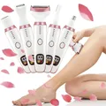 Femmes épilateur tondeuse électrique dame rasoir aine aisselles bras jambe Bikini cheveux rasoir batterie au Lithium Rechargeable Kit de toilettage