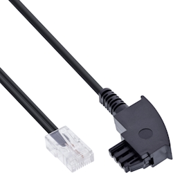 InLine® TAE-F Kabel, für DSL-Router, TAE-F Stecker an RJ45 8P2C, 1m Image