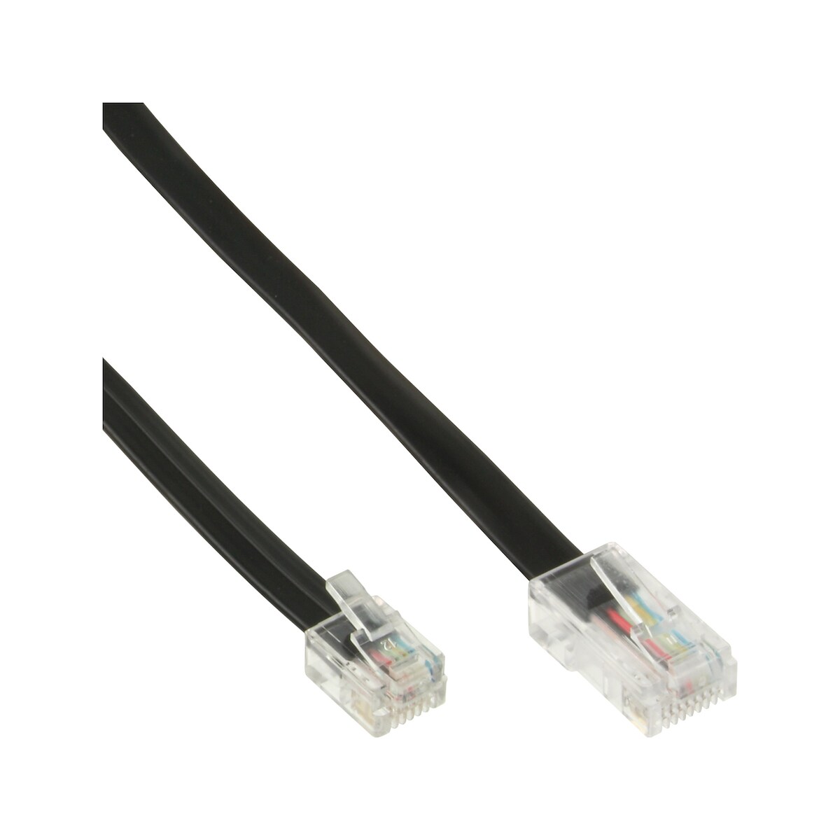 InLine® Modularkabel, RJ45 zu RJ12 Stecker / Stecker, 6-adrig, 3m Image