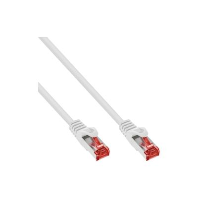 InLine® Patchkabel, S/FTP (PiMf), Cat.6, 250MHz, PVC, Kupfer, weiß, 0,25m Image