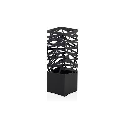 Regenschirmständer / Schirmständer PLUVARIS quadratisch Stahl schwarz hjh LIVING Image