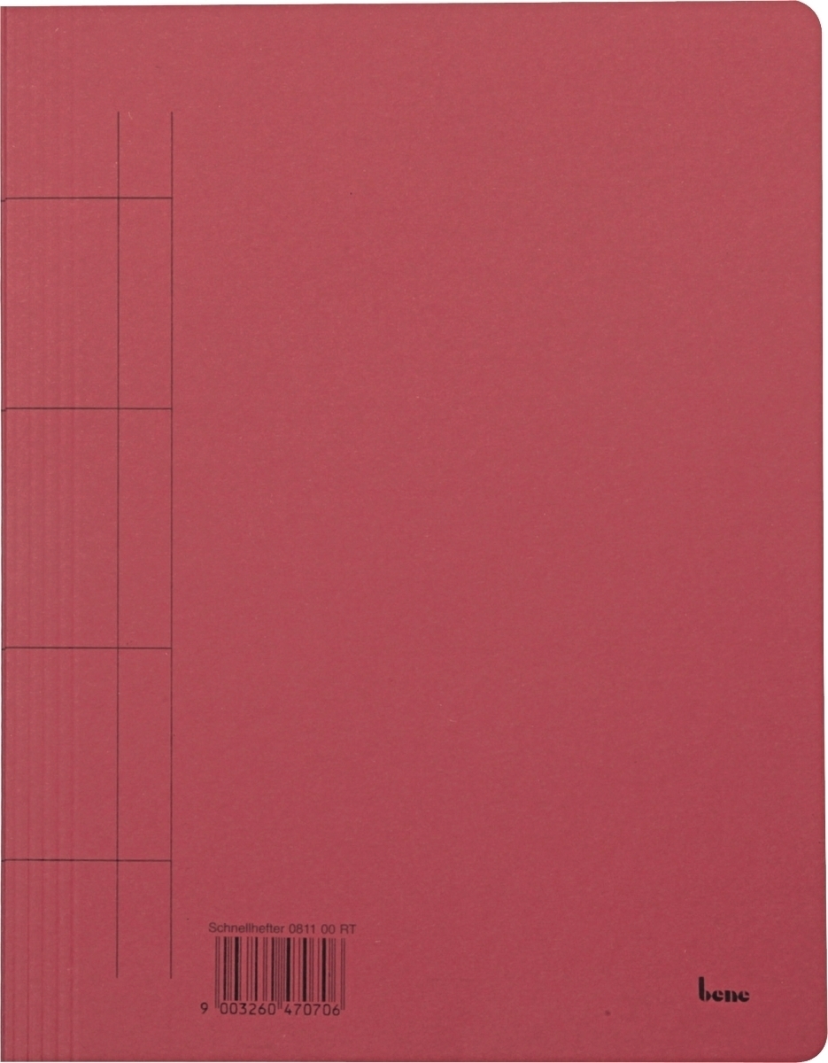 Bene Schnellhefter A4 Karton rot Packung mit 25 Stück Image