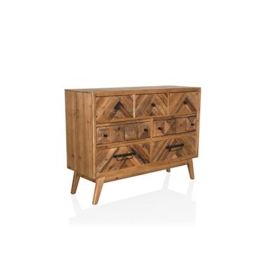 Sideboard / Kommode SANTJAGO WOOD XL 97x33,5x72,5 cm 7 Schubladen Tanne massiv hjh LIVING Image
