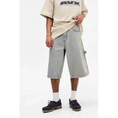 AVX Avirex Dept UO Exclusive Dam Hickory Denim Shorts - Light Blue L at Urban Outfitters