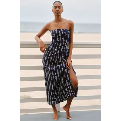 The Aliza Strapless Maxi Dress by Celandine: Drop-Waist Edition
