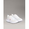 Sneaker CALVIN KLEIN JEANS "EVA RUNNER L-UP MIX MESH LOGO CK", Damen, Gr. 40, rosa (weiß, beige, rose), Textil, kontrastfarbene Details, sportlich, Schuhe, Schnürschuh, Freizeitschuh, Halbschuh mit CK Logo an der Seite