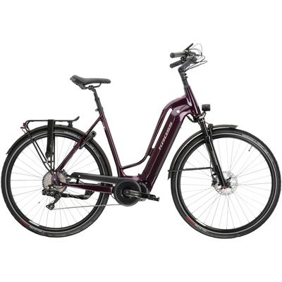 E-Bike KROSS "E-Trekkingrad Trans Hybrid Prestige 630 28 Zoll lila" Gr. 56, lila, E-Bikes, 56cm, 28 Zoll (71,12cm), Pedelec, Elektrofahrrad für Damen