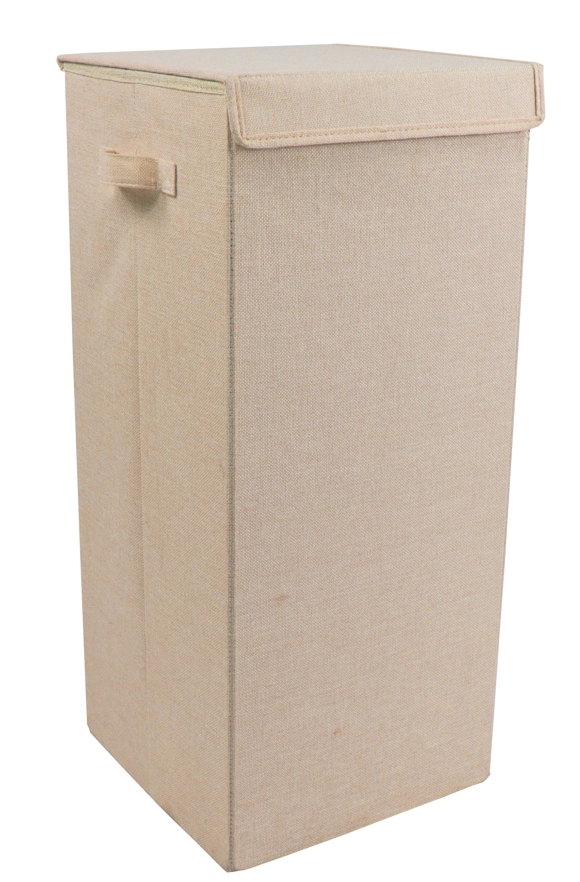 Faltbox VCM "Wäschekorb Wäschebox Stoffbox mit Deckel Dreso L", beige (creme), Aufbewahrungsboxen