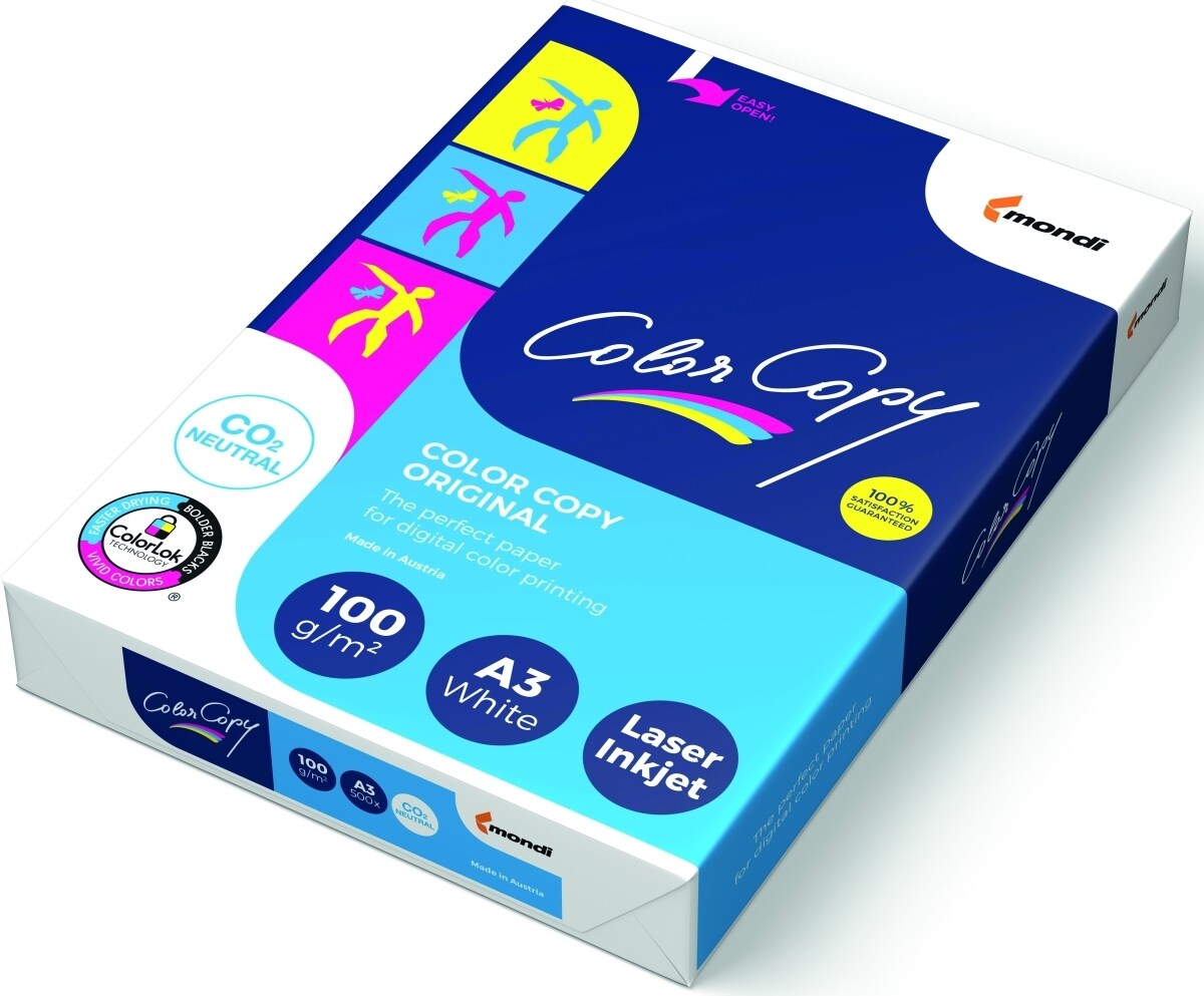 Kopierpapier Mondi ColorCopy A3 100g/qm weiß VE=4x500 Blatt Image