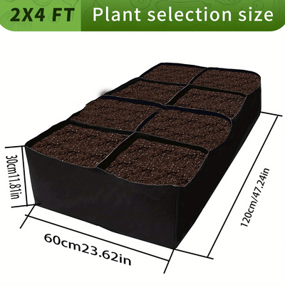 TEMU 128 Gallon Raised Garden Bed - Heavy-duty Fabric Grow Bag For Vegetables/flowers/herbs, Breathable & Durable For Indoor/outdoor Gardening 2025 New Products Image