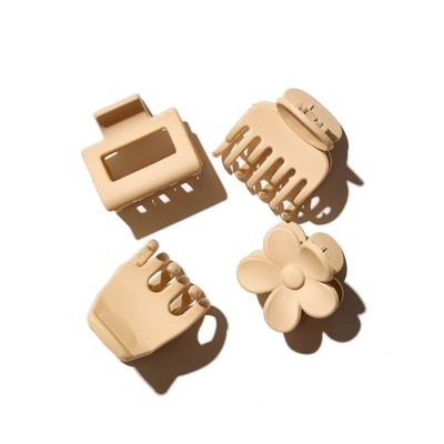Hairlust - Small Claw Hair Clips, 4-Pack Haarspangen & -klammern 1 ct Nude Damen Image