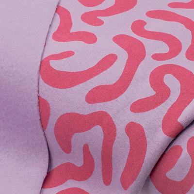 Sweatstoff Stripes, flieder/beere Image