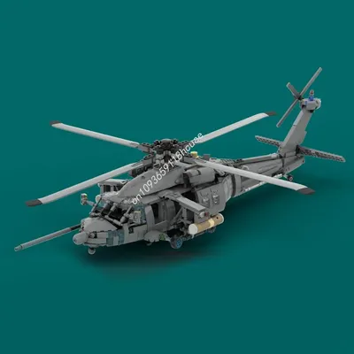 1523PCS MOC Krieg Serie MH-60L DAP /UH-60L Black Hawk Militär Modell Bausteine Stapeln Ziegel Kreative Kind Spielzeug geschenk Diy Image