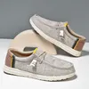 Khaki Leinwand Schuhe Mann Große Größe 40-48 Atmungsaktive Casual Faulenzer Männer Licht Flache Slip