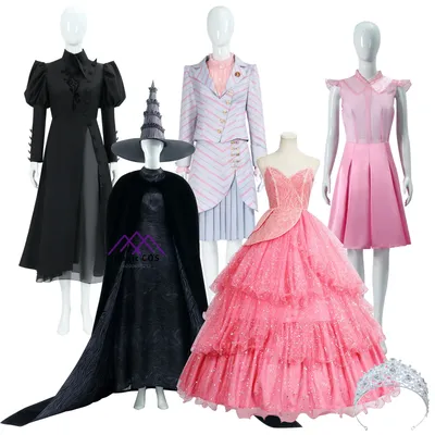 Magic Witch Elphaba Glinda Theatre Cosplay Costume Accessories School Uniform Dress Halloween Carnival Party Outfits New Arrival Image