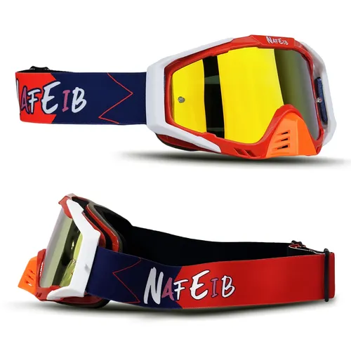 NAFEIB Moto Cross Brille Sonnenbrille Radfahren Brille Mann Brille Motorrad Brille Motocross Racing Brille Motorrad Brille