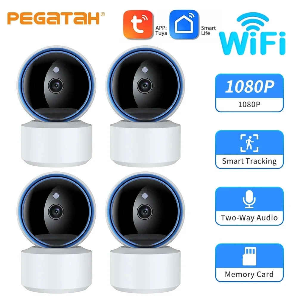 Pegatah Wifi Ptz Kamera 1080p HD Indoor Baby phone Smart Home Nachtsicht Set Modell Video überwachung IP-Kameras Tuya Image