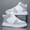 Plus Große Größe 50 51 52 Herren Leder Turnschuhe High Top Ankle Casual Schuhe Sport Flache