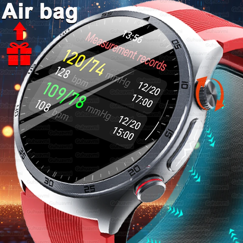 2025, neue Saphirglas-Luftpumpe, Airbag, Blutdruck, Smartwatch für Männer, EKG + HRV, Herzfrequenz, drei hohe Gesundheit, Smartwatches für Frauen Image