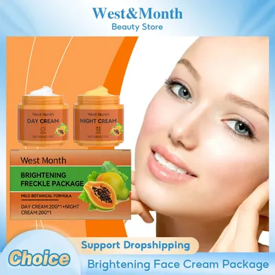 Papaya Whitening Cream Remove Freckle Lighten Dark Spots Fade Pigmentation Smoothing Moisturizing Brightening Face Cream Package