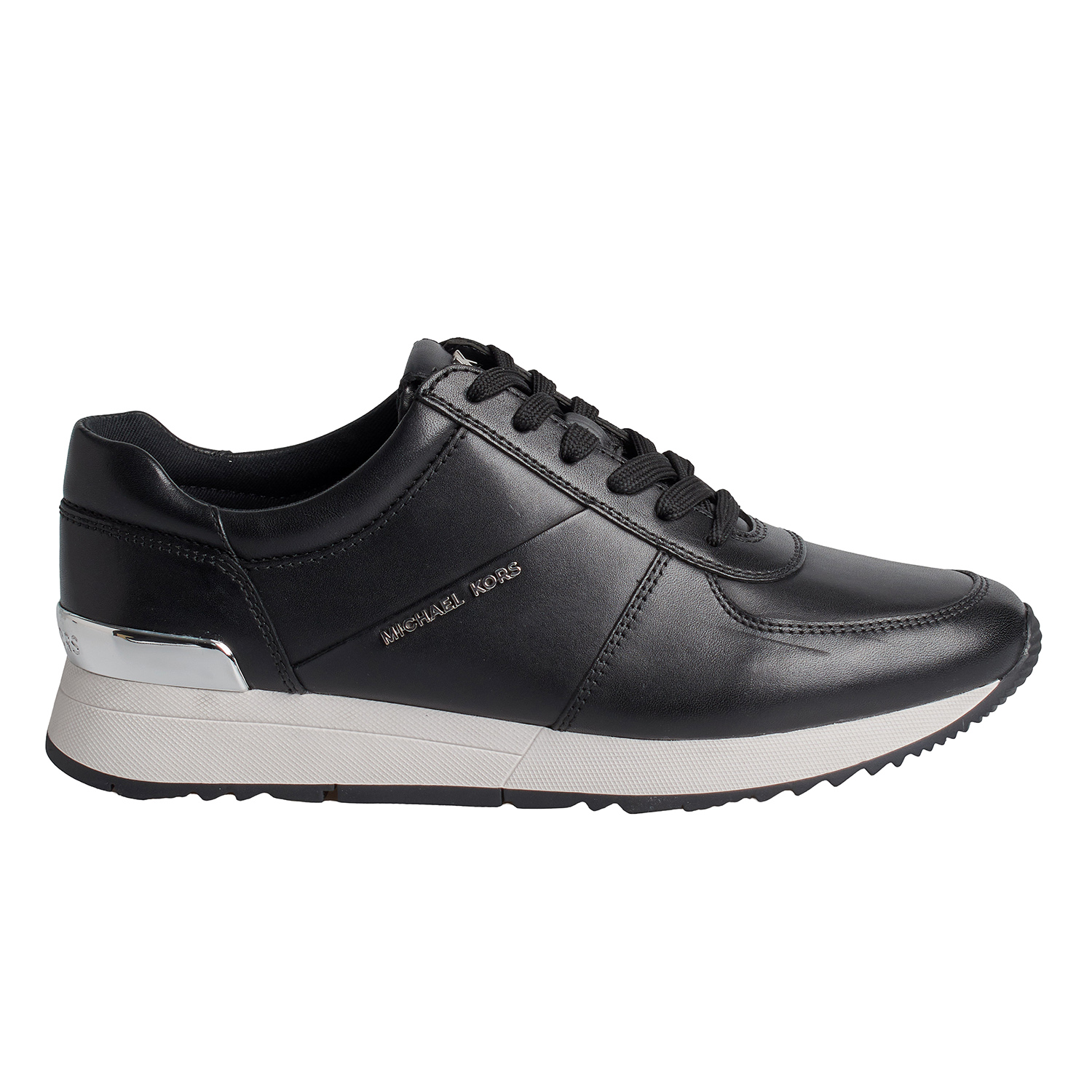 Michael Kors Allie Leder-Sneakers 43R5ALFP3L für Damen - Schwarz