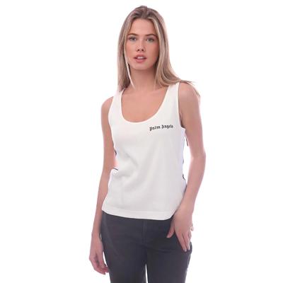 Palm Angels - "Classic" Ärmelloses Oberteil für Damen (Weiß/Schwarz) Image