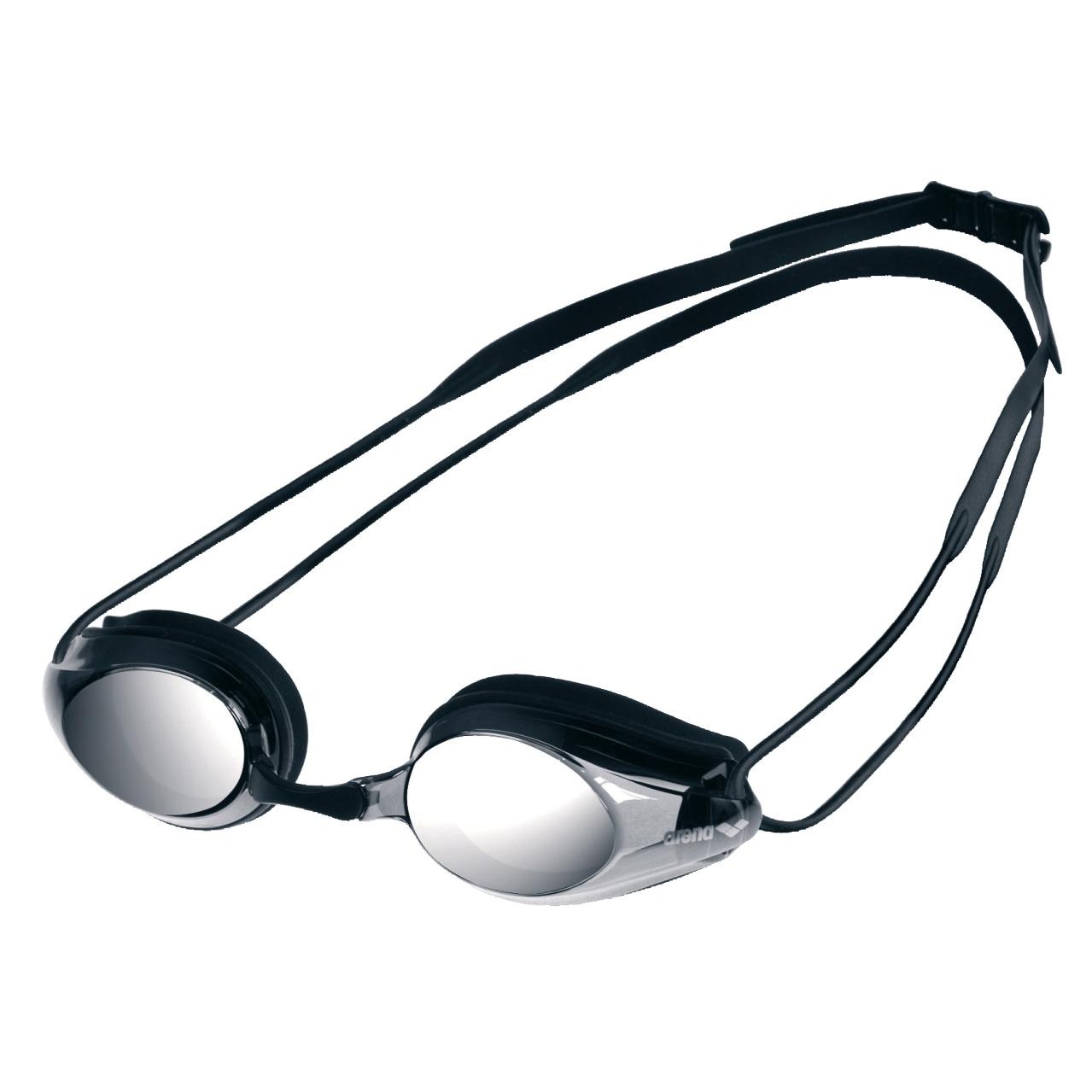 Arena - "Tracks" Schwimmbrille Spiegel für Herren/Damen Unisex (Schwarz/Rauch-Grau) Image