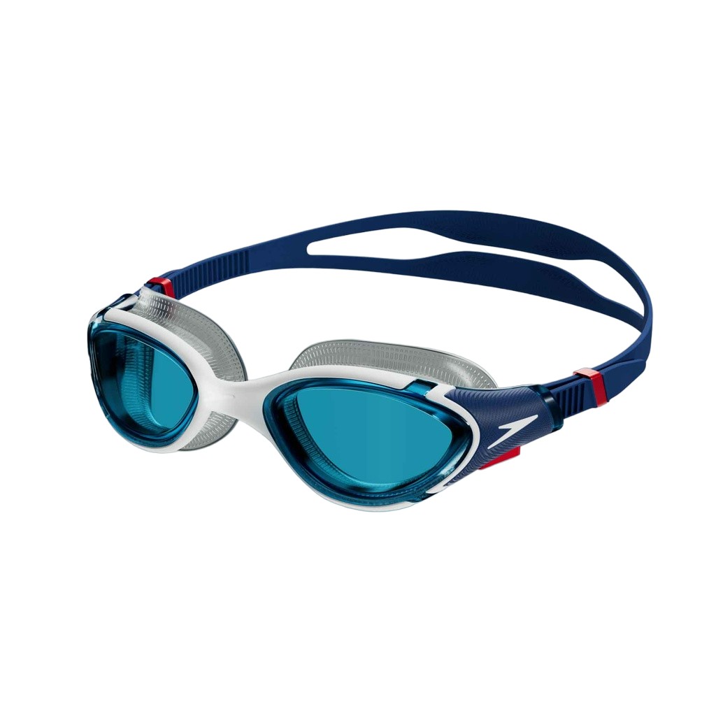 Speedo - "2.0" Passt sich dem Gesicht an Schwimmbrille für Herren/Damen Unisex (Blau/Weiß) Image