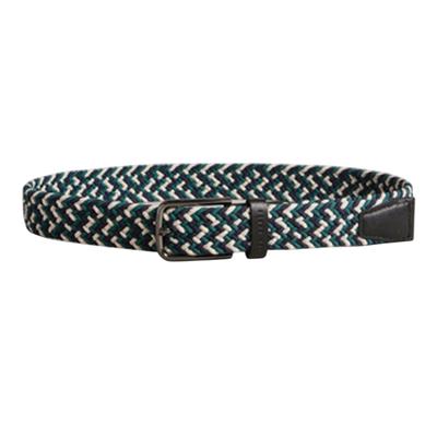 Ted Baker - Gürtel, gewebter Stoff, Lederverkleidung (Schwarz) Image