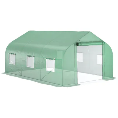 Greenhouse 12' X 10' X 7' Large Portable Walk-In Hot Green House Plant Gardening