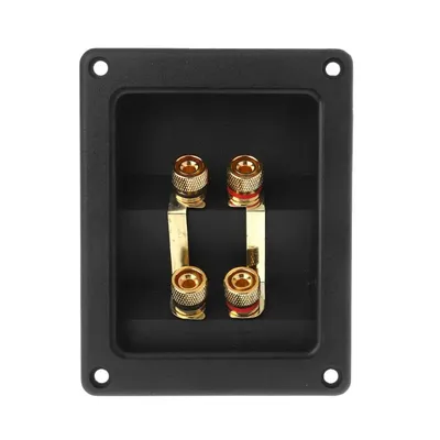 Plastic + Gold Plated Terminal Cup Connector Used with Banana Plugs for Voice Coil Subwoofer Input