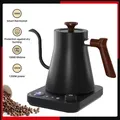 Caffettiera portatile da viaggio prodotta a mano Bollitore a collo di cigno da 0,9 litri Bollitore elettrico intelligente a temperatura costante in acciaio inossidabile