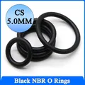 5/10 pz Nero NBR O Ring Spessore CS 5mm OD 15mm ~ 170mm Guarnizione In Gomma Nitrilica Rotonda O