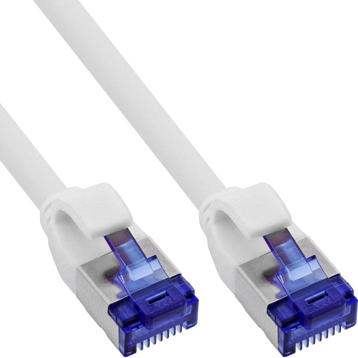 InLine® Patchkabel Slim, Cat.6A, S/FTP, TPE (LSZH) flexibel, PoE, weiß, 25m Image
