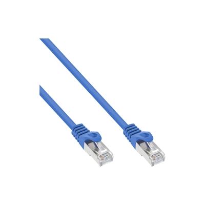 InLine® Patchkabel, SF/UTP, Cat.5e, blau, 0,5m