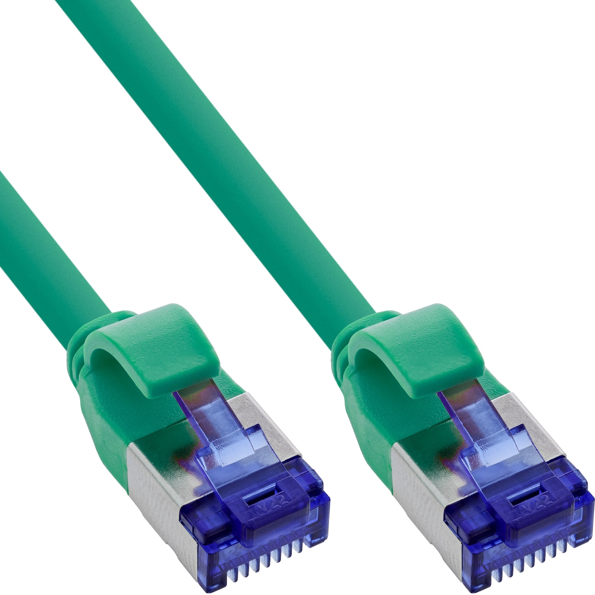 InLine® Patchkabel Slim, Cat.6A, S/FTP, TPE (LSZH) flexibel, PoE, grün, 30m Image