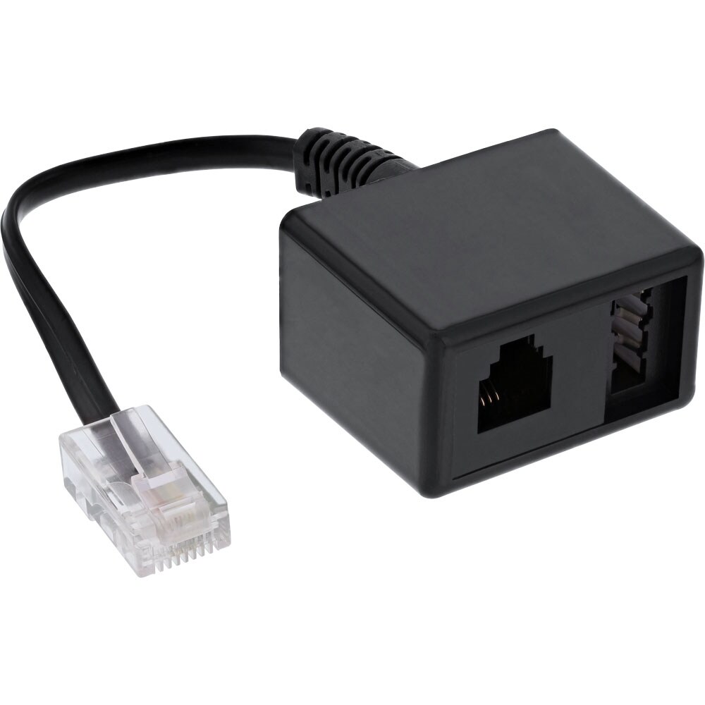 InLine® 69943 TAE Adapterkabel RJ45 Stecker auf TAE-N & RJ11 Buchse Image