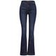 Street One Jeans "Style QR DT" Damen dark indigo slightly washed, Gr. 34-30, Baumwolle, Slim Fit, Jeanshose, High Waist mit Bootcut Leg, Knopf und Reißverschluss, 5 Pocket, Baumwollmix Stretchanteil