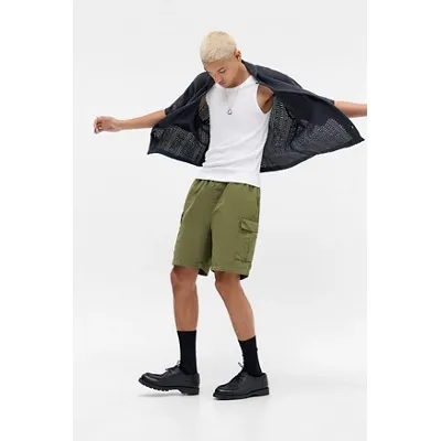 BDG Khaki Utility Cargo Shorts - Khaki L at Urban Outfitters