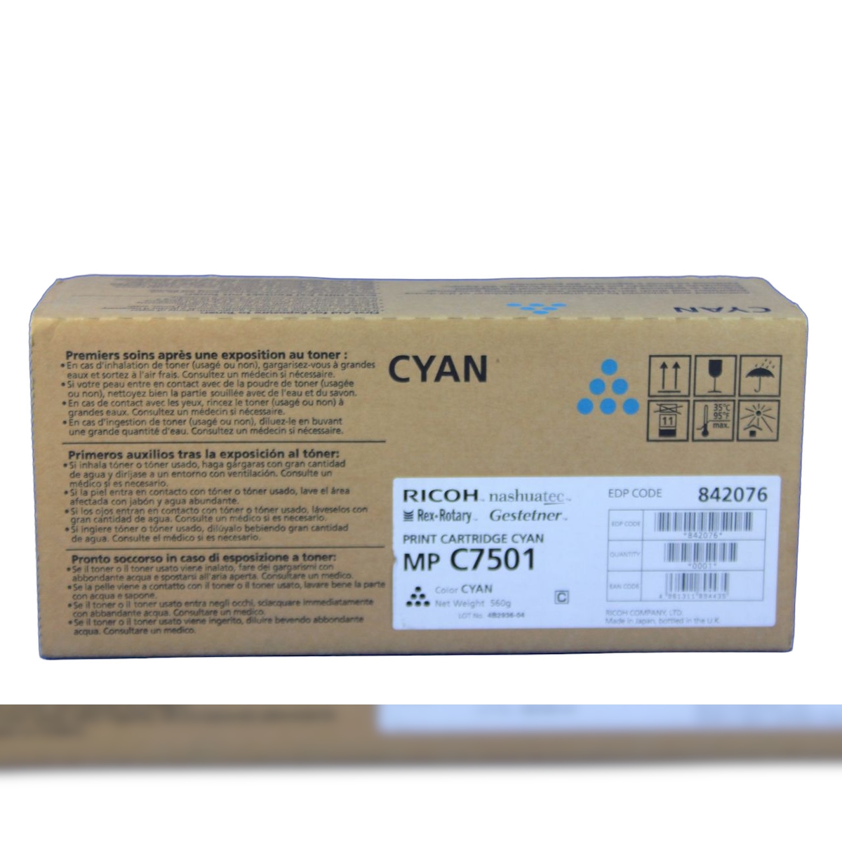 Ricoh 842076 Toner Cyan -A Image