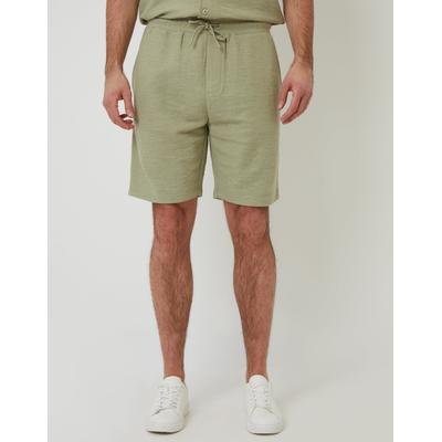 Threadbare Men's Sage Green Textured Elasticated Shorts