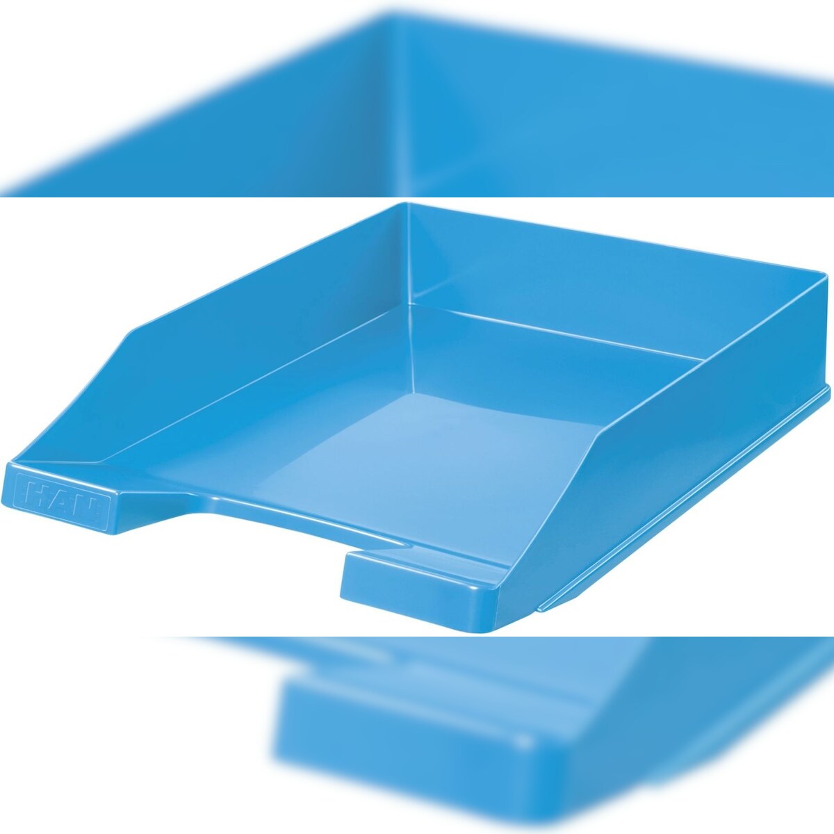 HAN Briefablage Klassik A4/C4 stapelbar stabil modern Trend Colour hellblau Packung mit 10 Stück Image